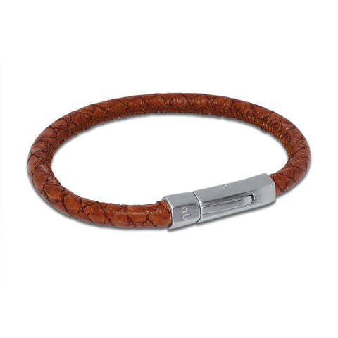 Atlantic Salmon Leather Cord Bracelet ▪ Sterling Silver ▪ Hallmarked - Marlín Birna Ltd. 