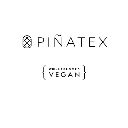 VEGAN Cufflinks ▪ Piñatex Pineapple Leaf Fibres ▪ Black and Gold - Marlín Birna Ltd. 