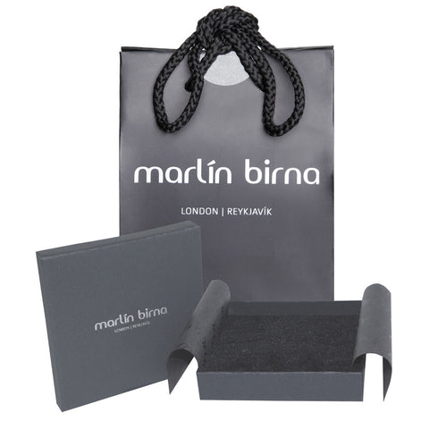 Genuine Leather Bracelet w/Zirconia ▪ White - Marlín Birna Ltd. 