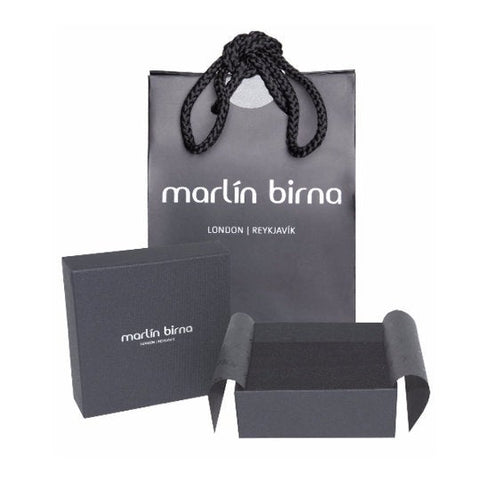 Atlantic Salmon Leather Strap Bracelet ▪ Black ▪ Stainless Steel Clasp - Marlín Birna Ltd. 