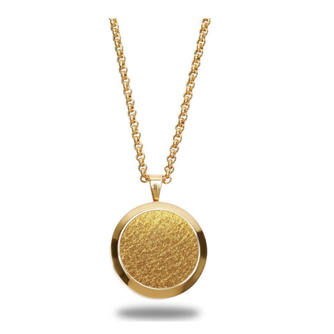 VEGAN Pendant ▪ Piñatex Pineapple Leaf Fibres ▪ Gold