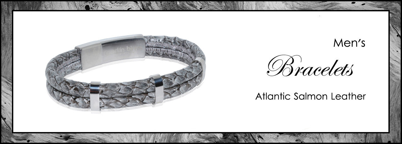 Men Bracelets, Marlin birna, Salamon and real Lether